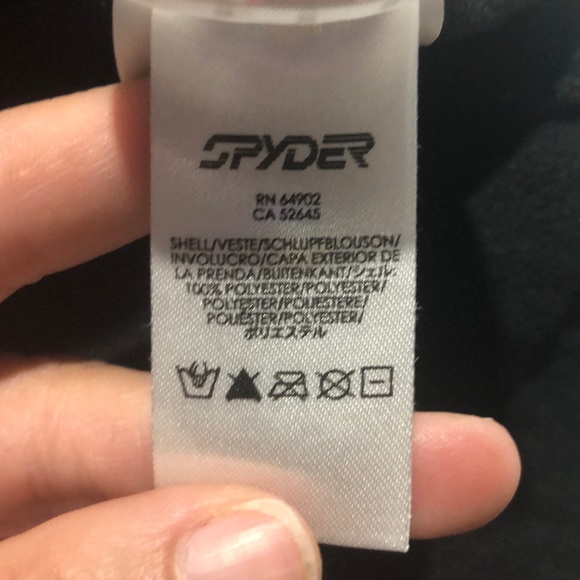 Spyder Black cable knit zip up jacket size small - Picture 10 of 10